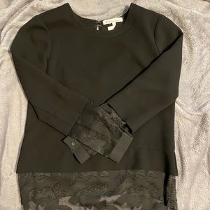 BCBGeneration Black Lace Top